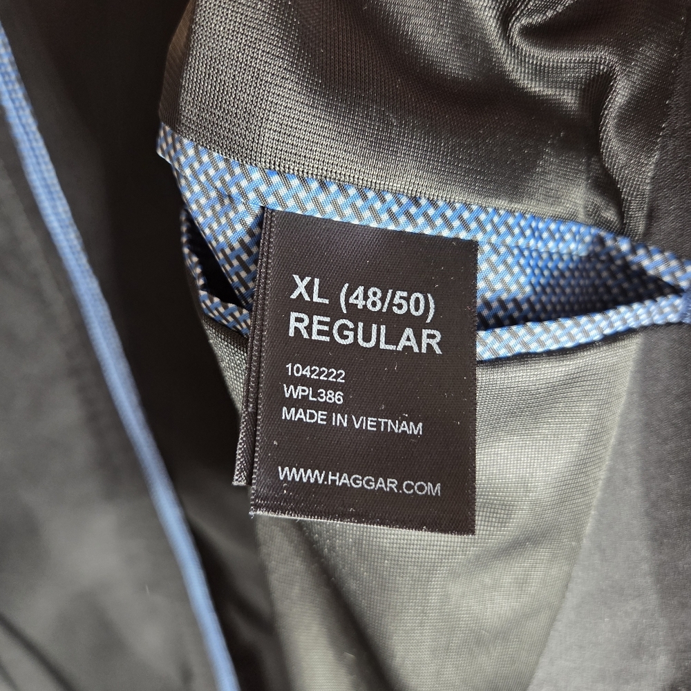 Haggar Blazer Smart Wash Highland Blazer Stretch Modern Fit Jacket XL (48/50) - Picture 15 of 16